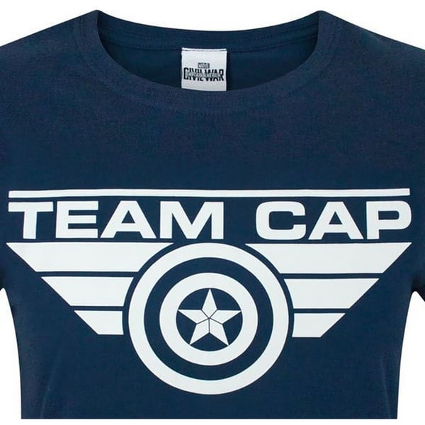 Captain America Womens/Ladies Civil War Team Cap T-Shirt