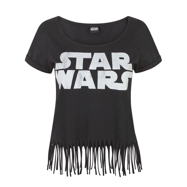 Star Wars Womens/Ladies Logo Fringe Top