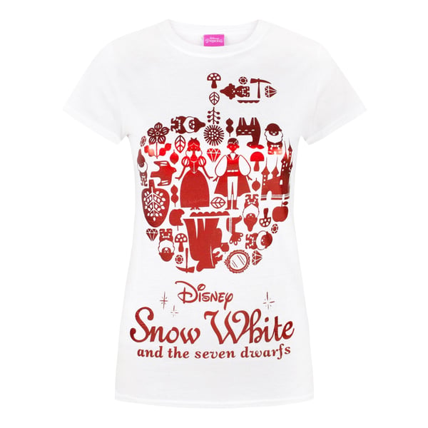 Disney Dame/kvinder Snow Foil T-shirt