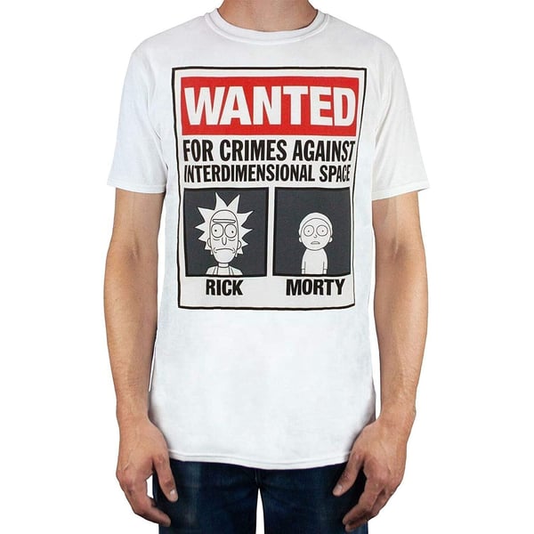 Rick And Morty Mens Wanted T-Shirt