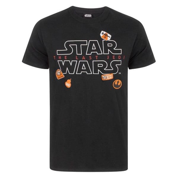 Star Wars Mens The Last Jedi Badges T-Shirt