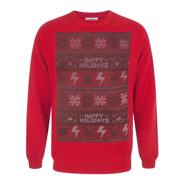 Pokemon Mens Happy Holidays Christmas Sweater