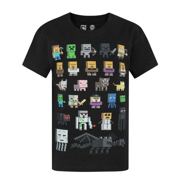 Minecraft Official Boys Sprites Characters T-Shirt