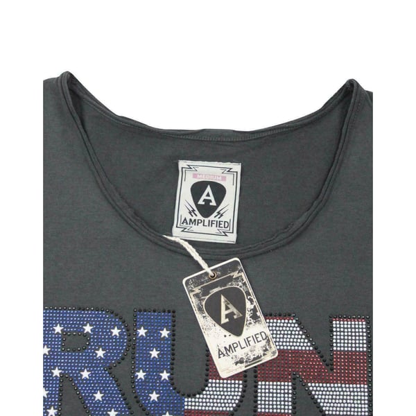 Amplified Womens/Ladies Run DMC USA Diamante T-Shirt