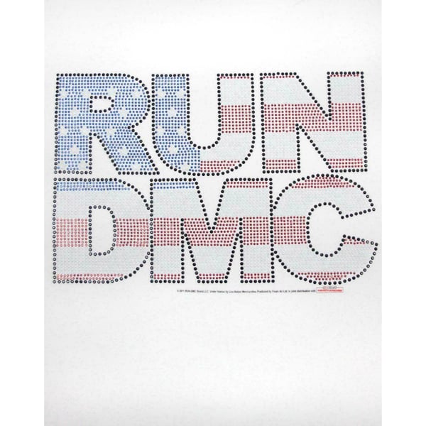 Amplified Womens/Ladies Run DMC USA Diamante T-Shirt