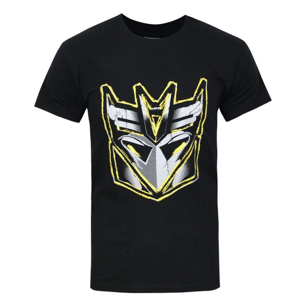 Transformers Official Mens Decepticon Metallic Logo T-Shirt