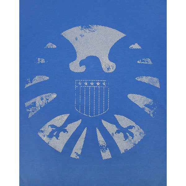 Marvel Official Mens Avengers Distressed Shield T-Shirt