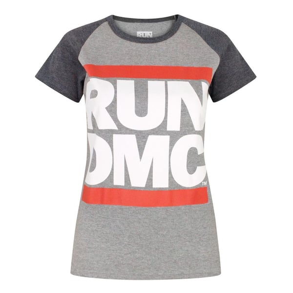 Run DMC naisten/naisten logollinen raglan-T-paita