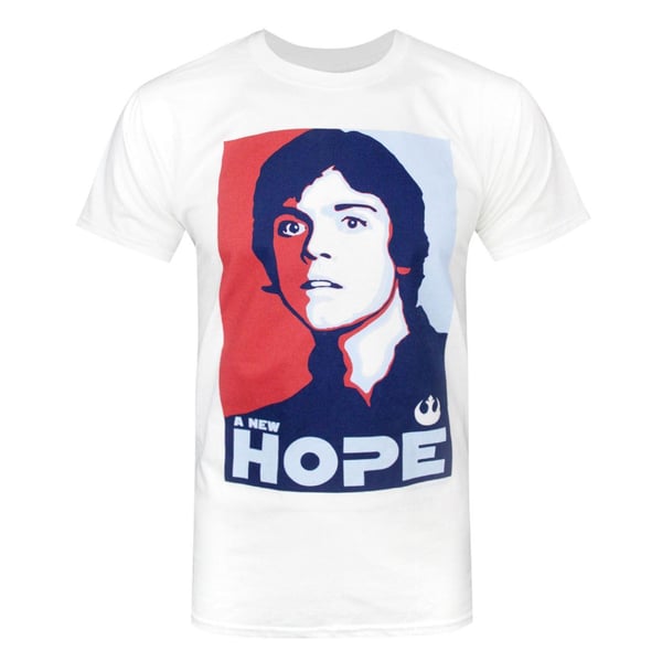 Star Wars Officiel Luke Skywalker A New Hope T-shirt til mænd