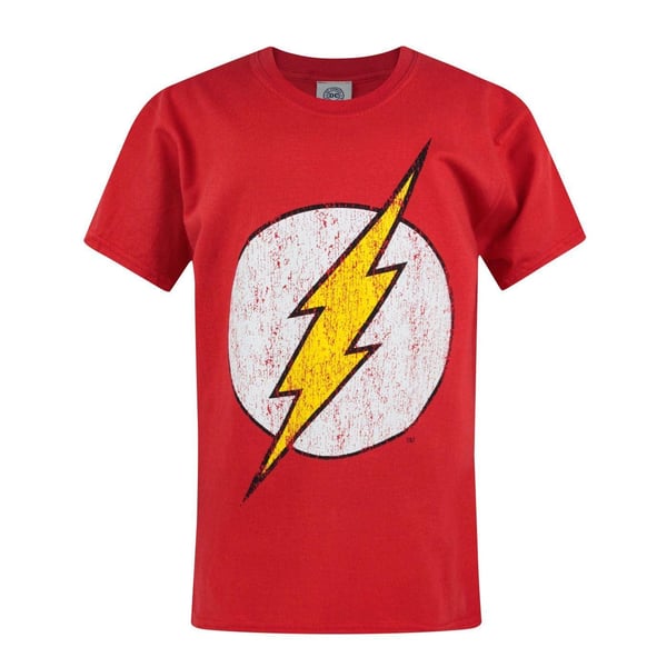 Flash Official Boys Distressed Logo T-Shirt