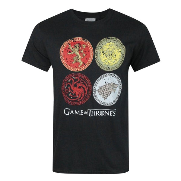 Game of Thrones Officiel T-shirt med husets våbenskjold til mænd
