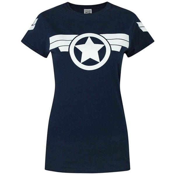 Kapteeni Amerikka: Supersotilas Naisten/Naisten Logo T-paita Kapteeni Amerikka: Supersotilas Naisten/Naisten Logo T-paita