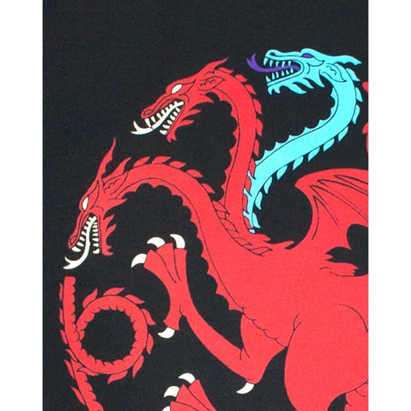 Game of Thrones Mens Ice and Fire Dragons Emblem T-Shirt