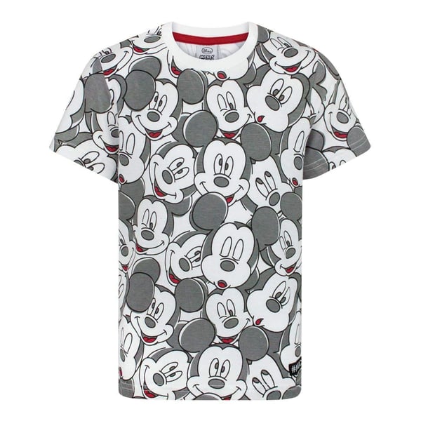 Mickey Mouse Boys Face All Over Print T-Shirt