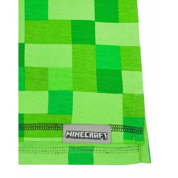 Minecraft Drenge All Over Creeper T-shirt