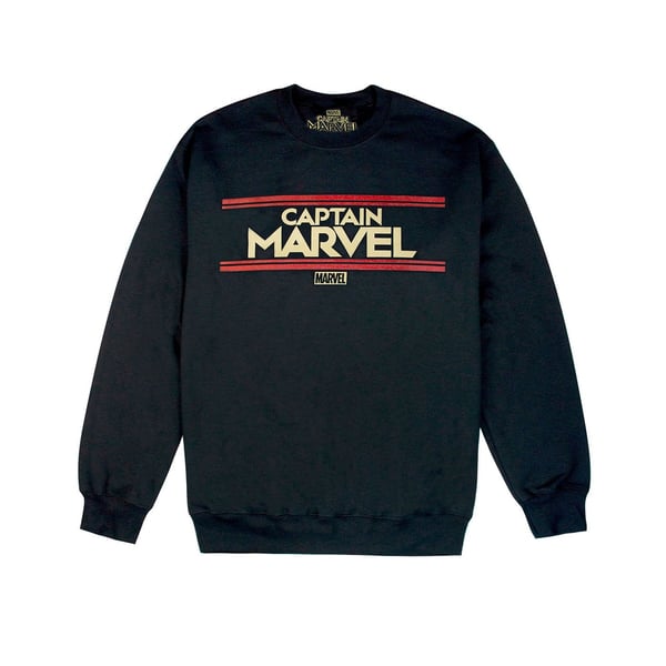 Marvel Captain Marvel Sweatshirt med bogstaver til kvinder/damer