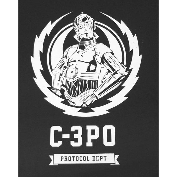 Star Wars C-3PO Crest T-shirt til mænd