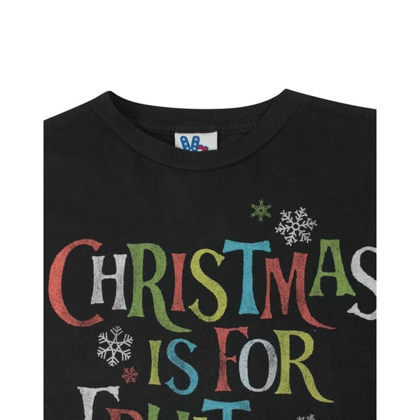 Junk Food Mens Christmas Is For Fruit-Cakes T-Shirt