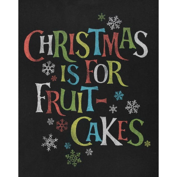Junk Food Mens Christmas Is For Fruit-Cakes T-Shirt