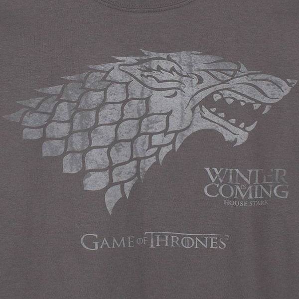 Game of Thrones Mens Winter Is Coming Stark T-Shirt