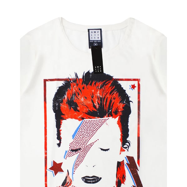 Amplified Mens Aladdin Sane David Bowie T-Shirt