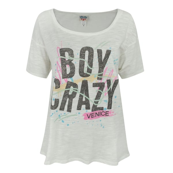Junk Food Dame/Dame Boy Crazy T-shirt til kvinder/damer