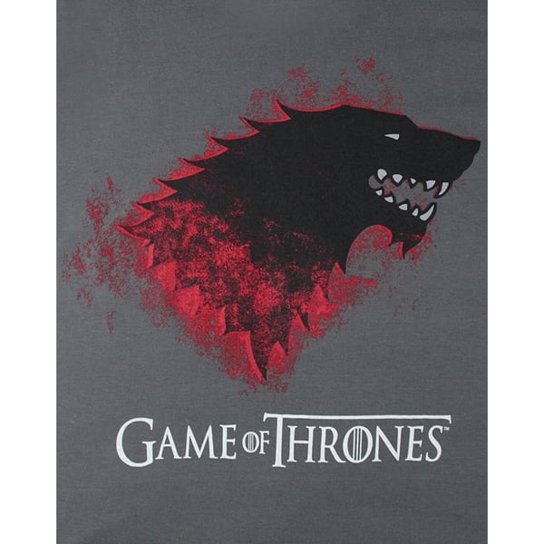 Game of Thrones Dame/Damer blodig Direwolf Stark T-shirt