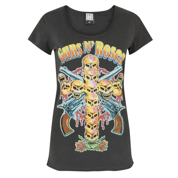 Amplified Dam/Dam Skull Cross Guns N Roses T-shirt