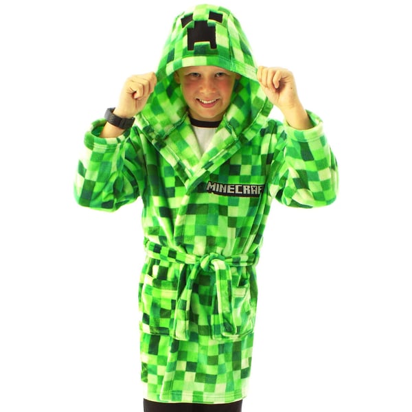 Minecraft Drenge Creeper Pixel Morgenkåbe til drenge
