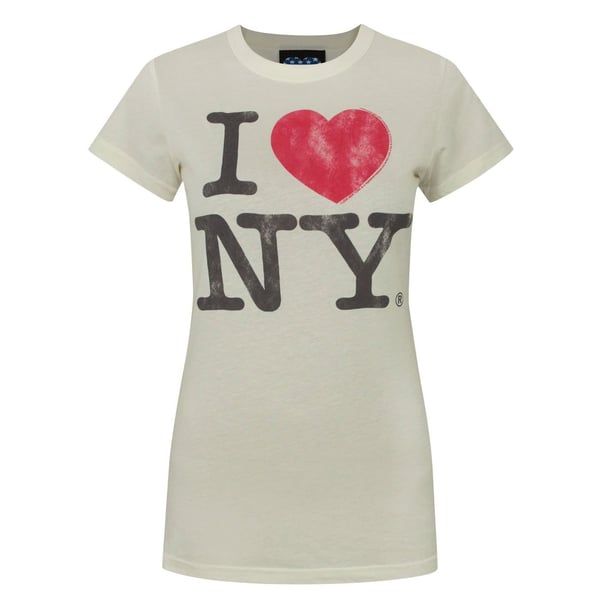 Junk Food Dame/kvinder I Love New York T-shirt