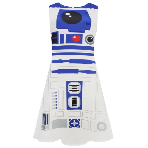 Star Wars Womens/Ladies R2-D2 Cosplay Skater Dress