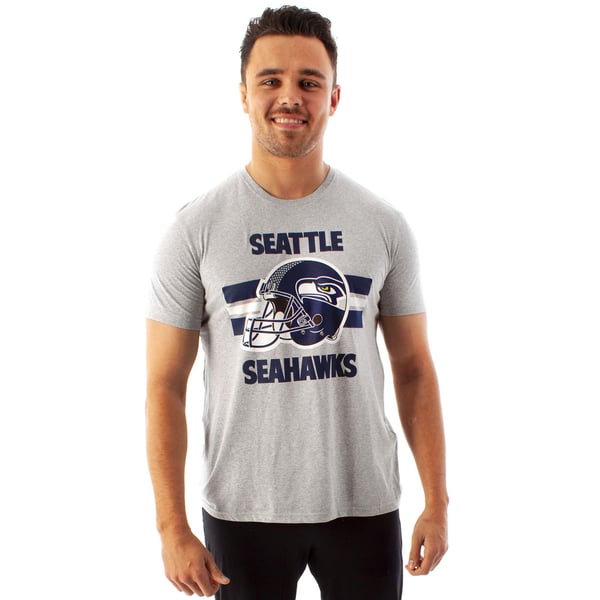NFL Mens Seattle Seahawks Helmet T-Shirt