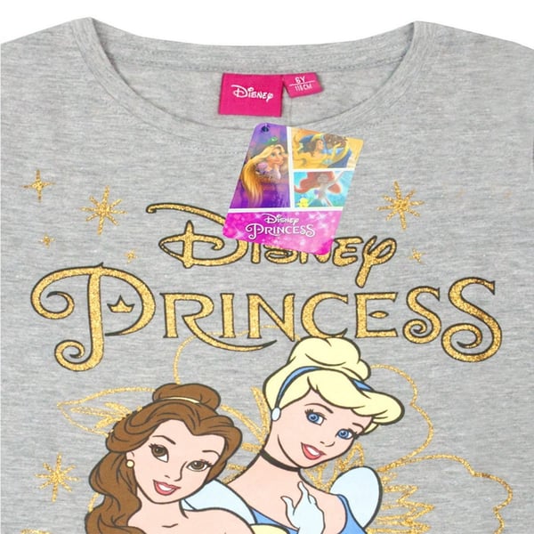 Disney Princess tyttöjen kimalteleva pitkähihainen T-paita