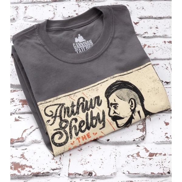 Peaky Blinders Mens Arthur Shelby Poster T-Shirt