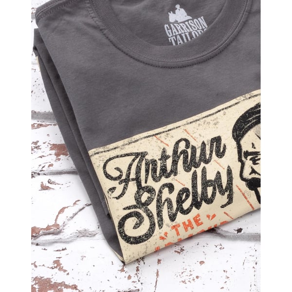 Peaky Blinders Mens Arthur Shelby Poster T-Shirt