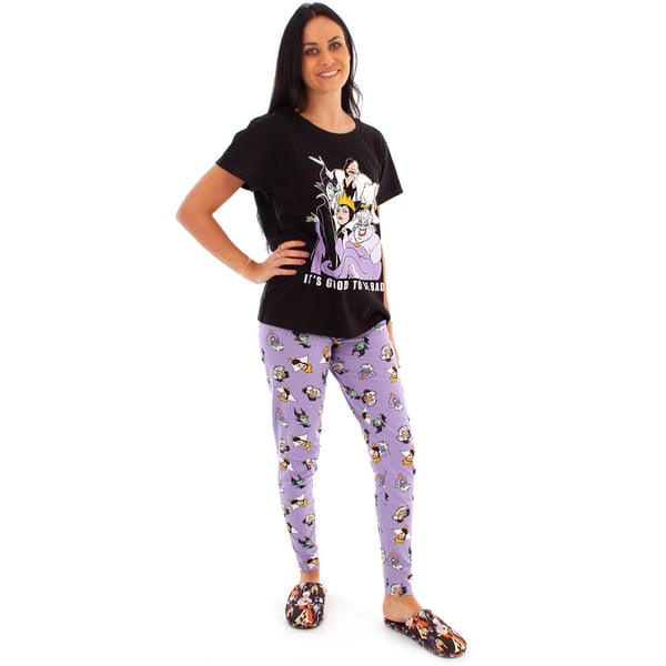 Disney Womens/Ladies Its Good To Be Bad Villains Pyjama Set