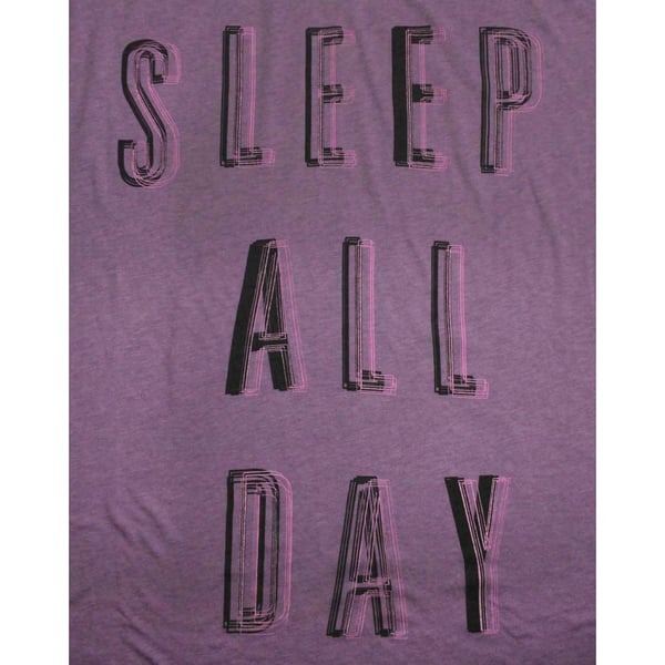 Junk Food Womens/Ladies Sleep All Day Rock All Night Oversized Top