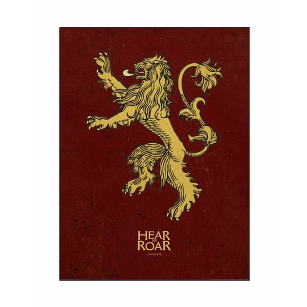 Game of Thrones Lannister-affisch