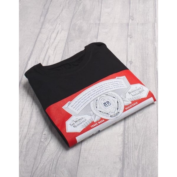 Budweiser T-shirt med logo til mænd