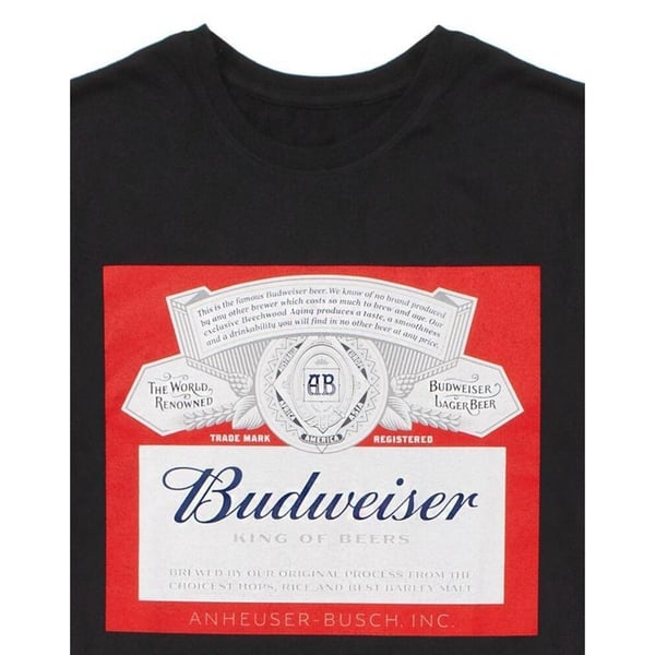 Budweiser T-shirt med logo til mænd