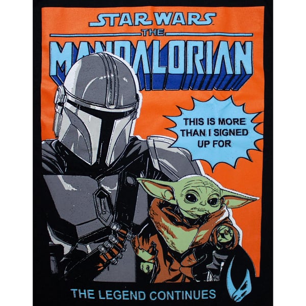 Star Wars Mens Baby Yoda Poster T-Shirt
