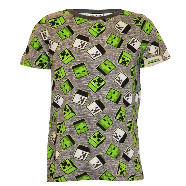Minecraft Boys Zombie Creeper All-Over Print T-Shirt