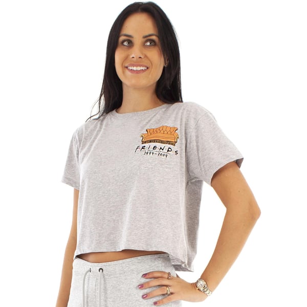Friends Womens/Ladies Central Perk Sofa Crop T-Shirt