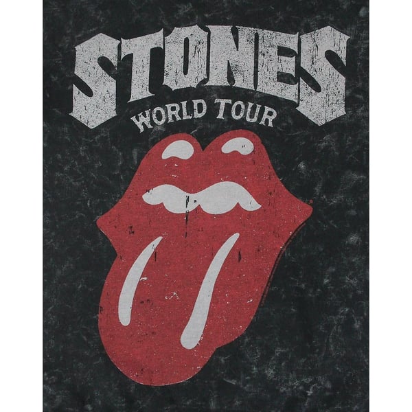 Amplified Womens/Ladies World Tour The Rolling Stones Macrame Sweatshirt