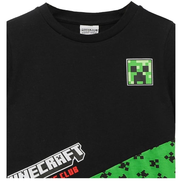 Minecraft Børne/børn Creeper farveblok T-shirt