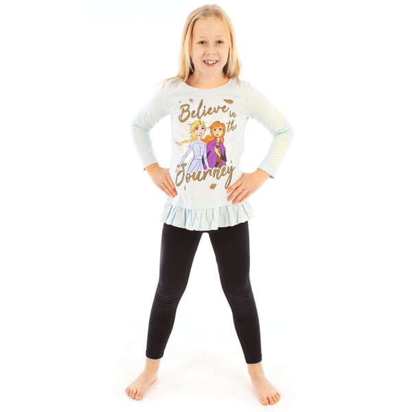 Frozen II Girls Believe In The Journey Frill Long-Sleeved T-Shirt
