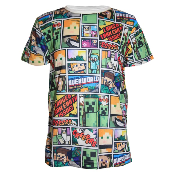 Minecraft Overworld T-shirt til børn/børn