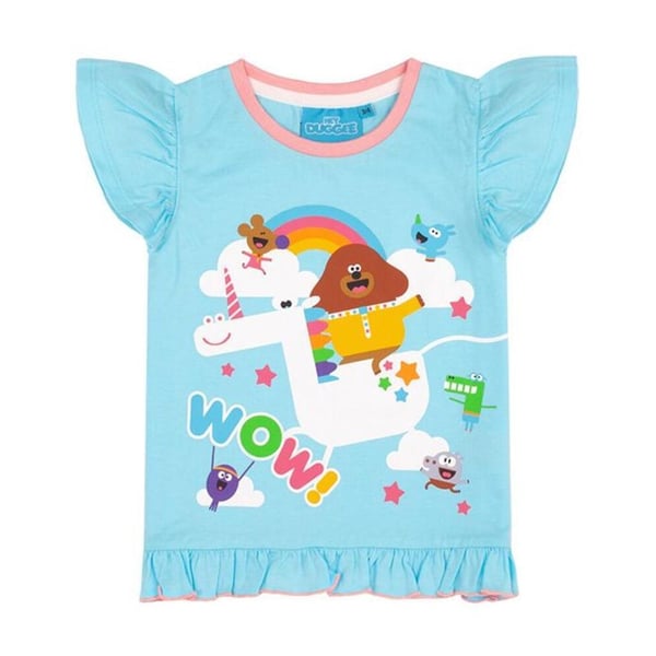 Hey Duggee tyttöjen yksisarvinen röyhelöpyjamassetti