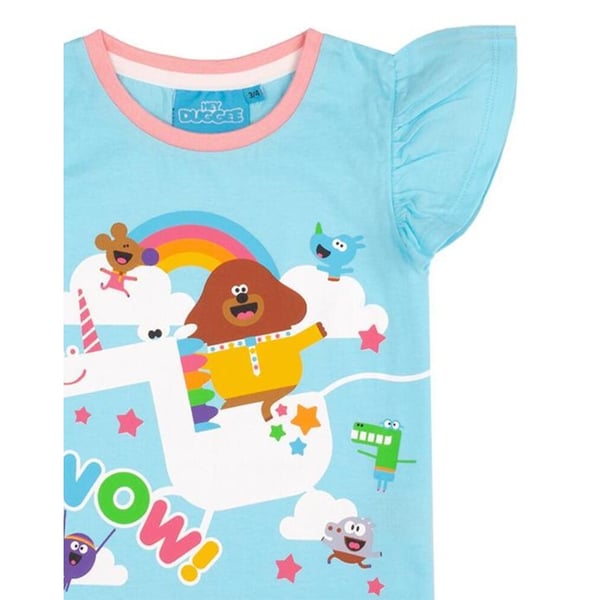 Hey Duggee tyttöjen yksisarvinen röyhelöpyjamassetti