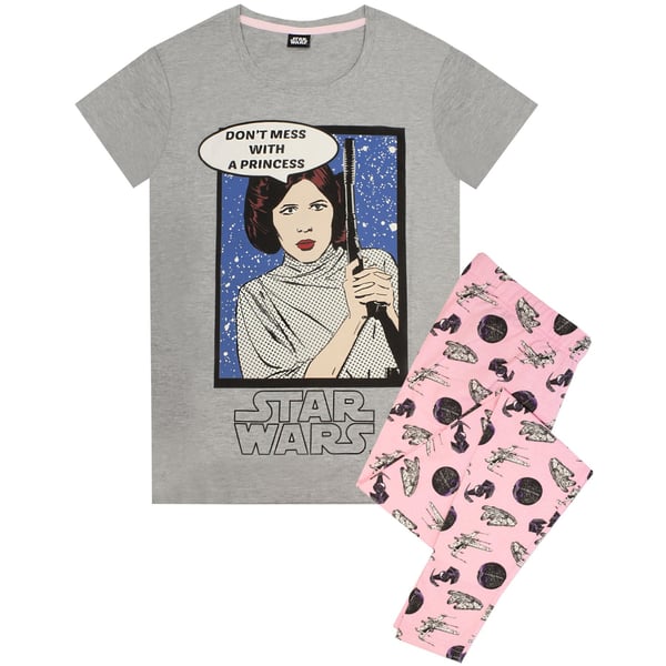 Star Wars Womens/Ladies Princess Leia Pyjama Set